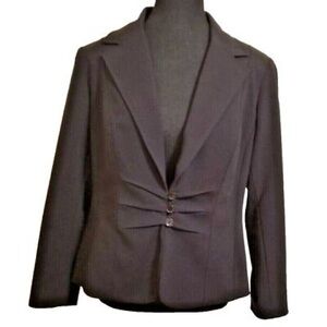 LIKE NEW SIZE 10 Elegant Women's Dark Gray Blazer